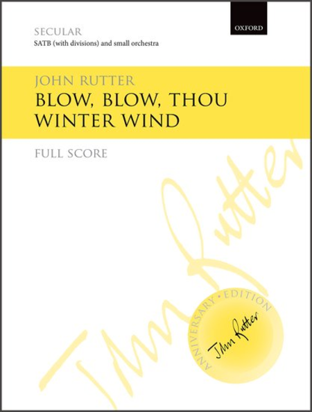 John Rutter : Blow, blow thou winter wind - set of parts - SATB