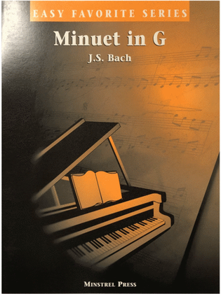 Book cover for Minuet in G Easy Favorite Piano Solo