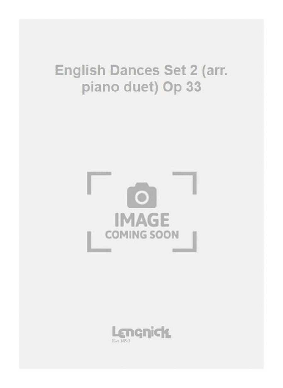 English Dances Set 2 (arr. piano duet) Op 33 Piano Duet scores gallery preview page 1