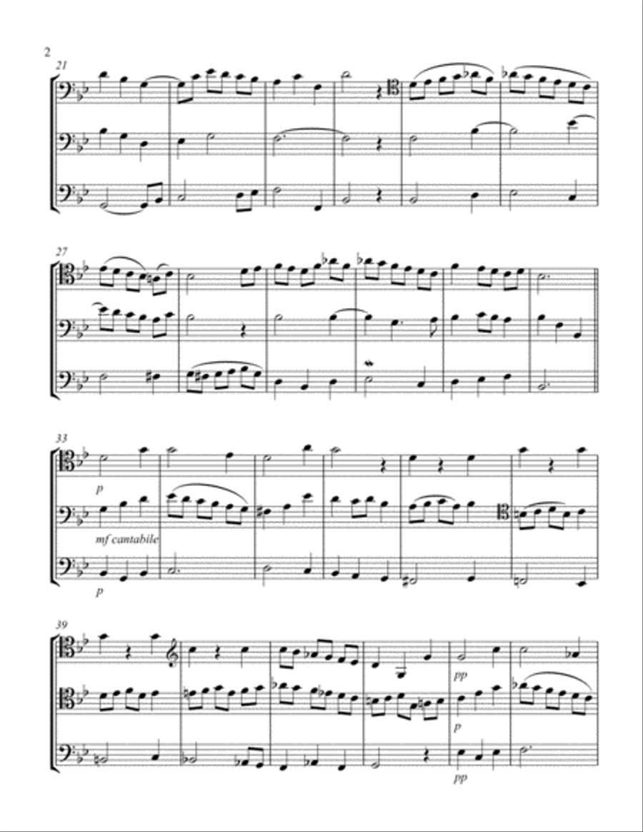 Minuet for 3 Celli Minuet for 3 Celli String Trio scores gallery preview page 2