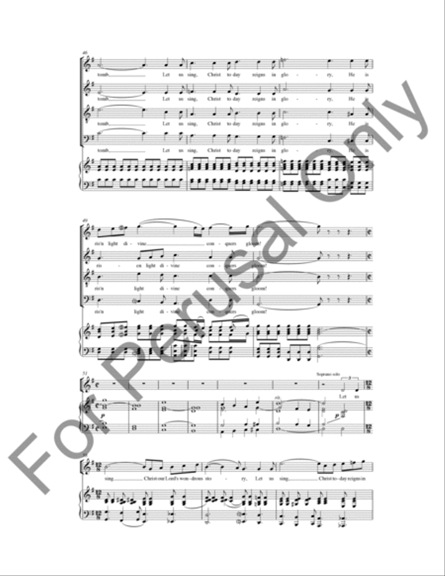 Jesus Is Risen (Choral Score) 4-Part scores gallery preview page 5