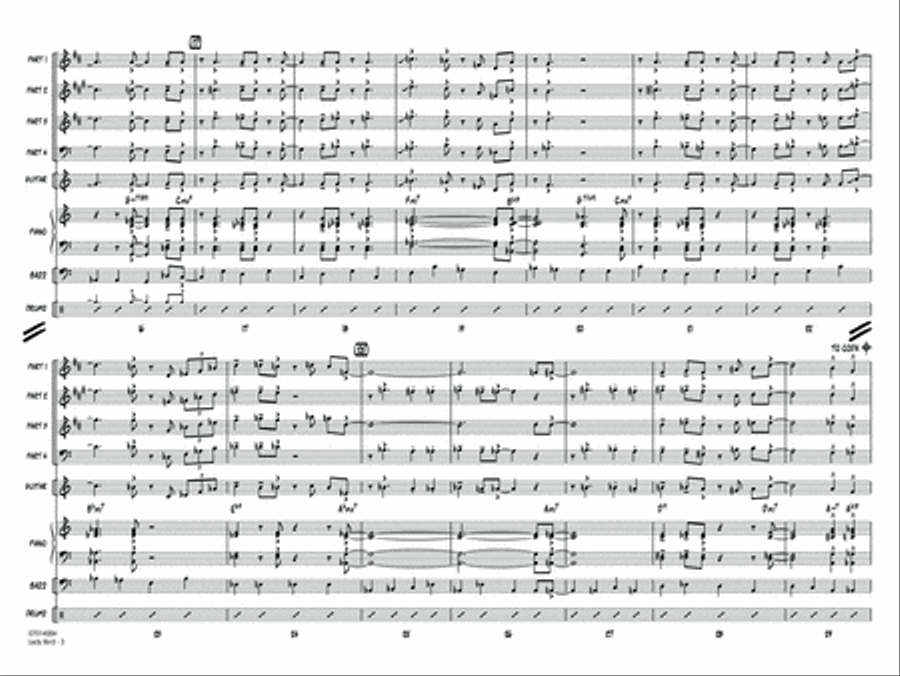 Lady Bird (arr. Mark Taylor) - Conductor Score (Full Score) Jazz Ensemble scores gallery preview page 3