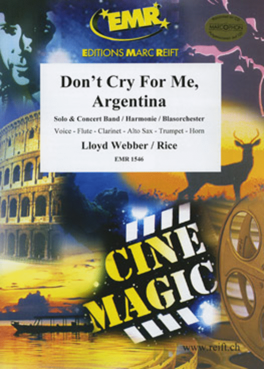 Don't Cry For Me, Argentina