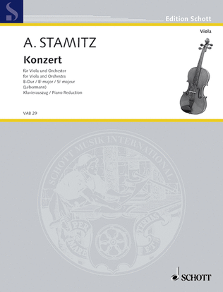 Book cover for Viola Concerto Bfl Maj Reduction