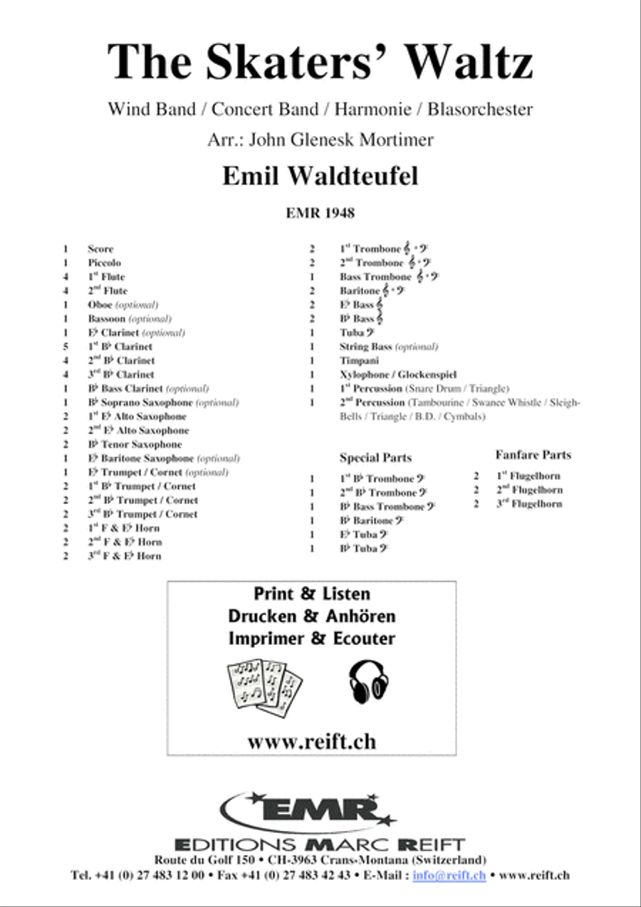 The Skaters' Waltz Concert Band scores gallery preview page 2