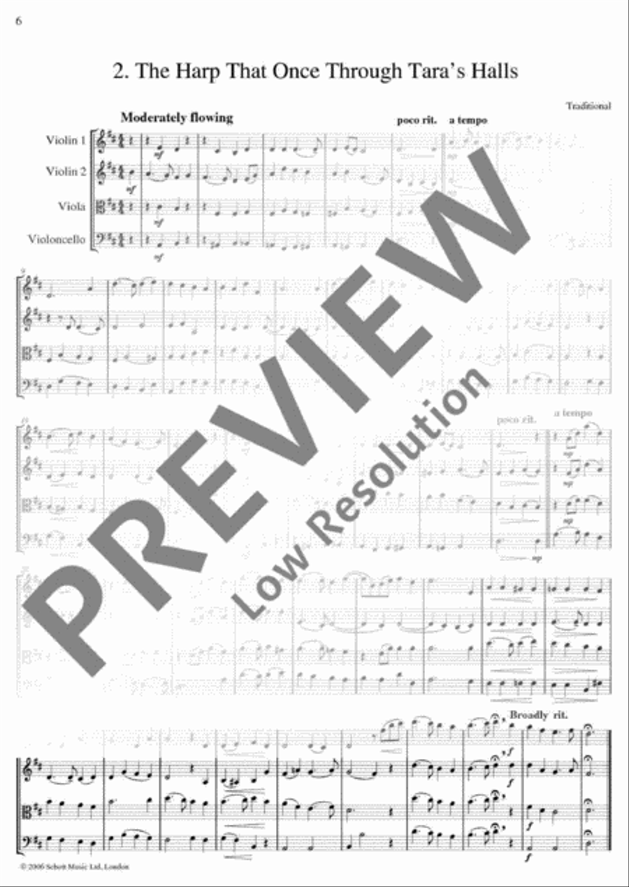 The Wild Rover String Quartet scores gallery preview page 7