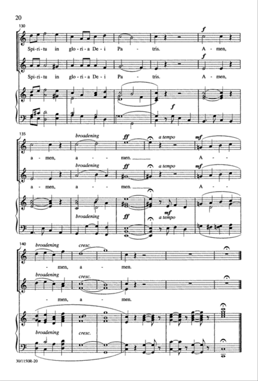 Messe Brève 2-Part scores gallery preview page 21
