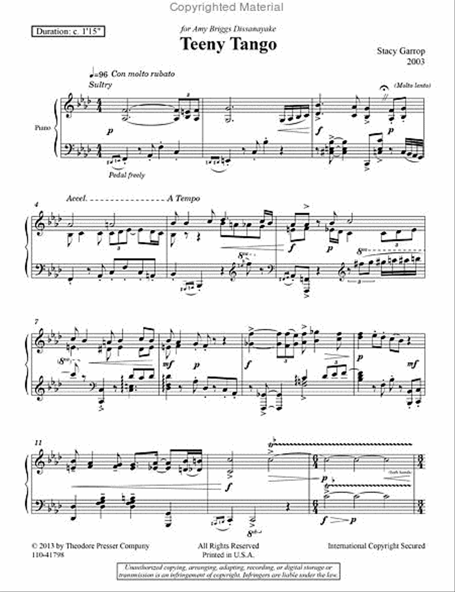 Teeny Tango Teeny Tango Chamber Music scores gallery preview page 2