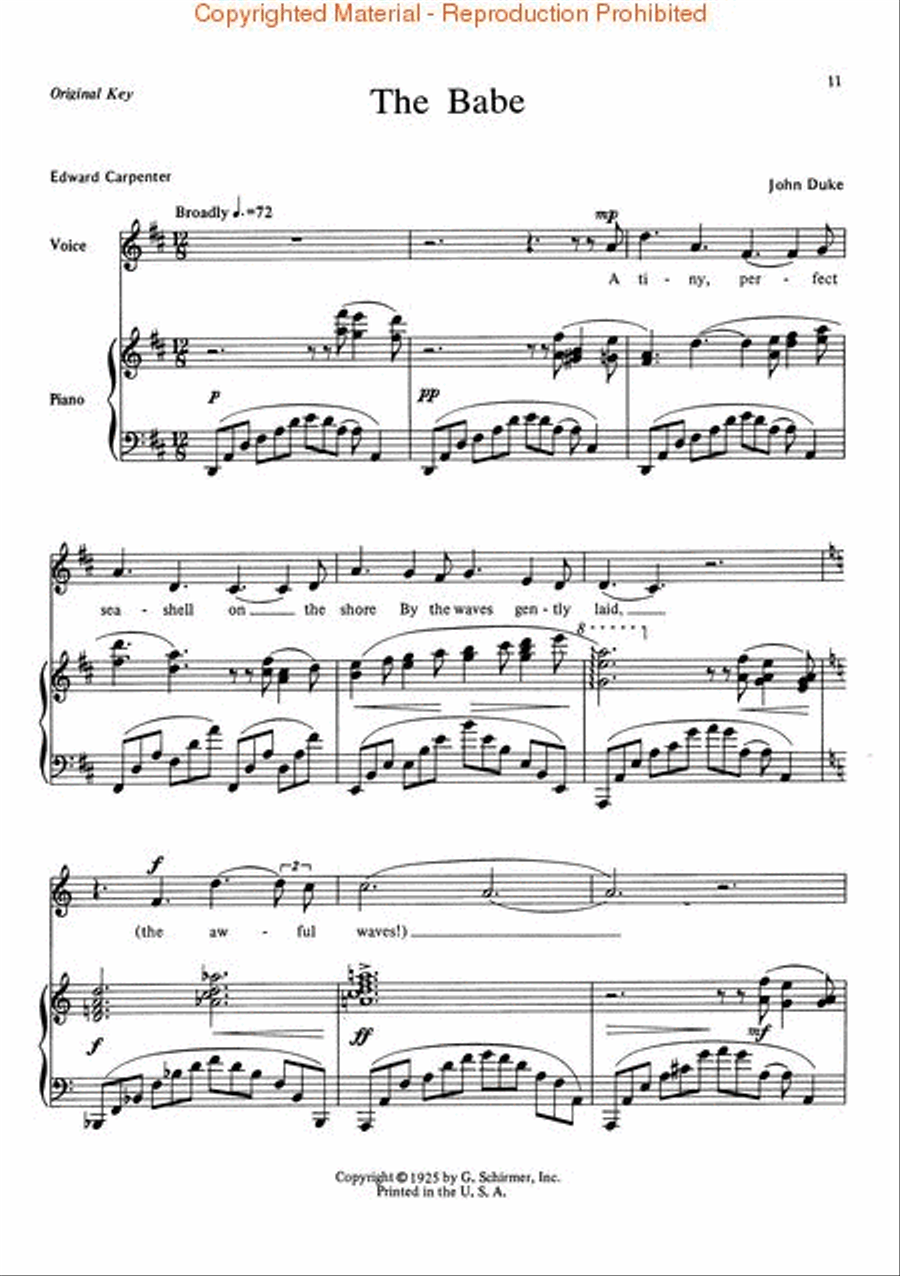 The Songs of John Duke Voice scores gallery preview page 3