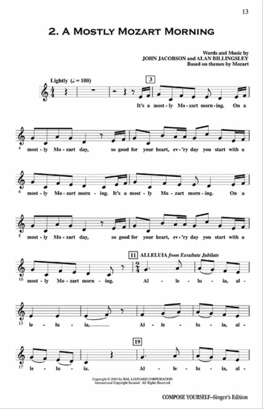 Compose Yourself (A Musical for Young Voices) Children's Choir scores gallery preview page 2