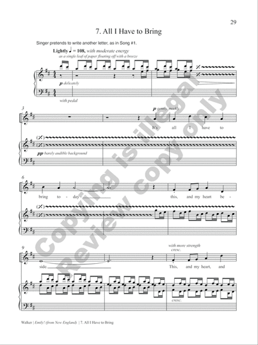 Emily! (from New England) Soprano Voice scores gallery preview page 33