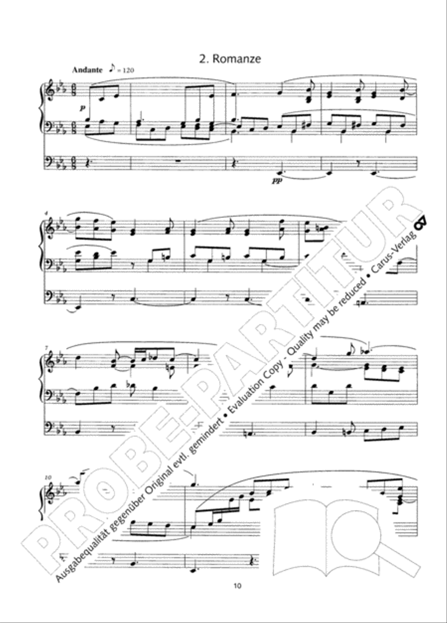 Zwolf Charakterstucke op. 156 Organ Solo scores gallery preview page 11