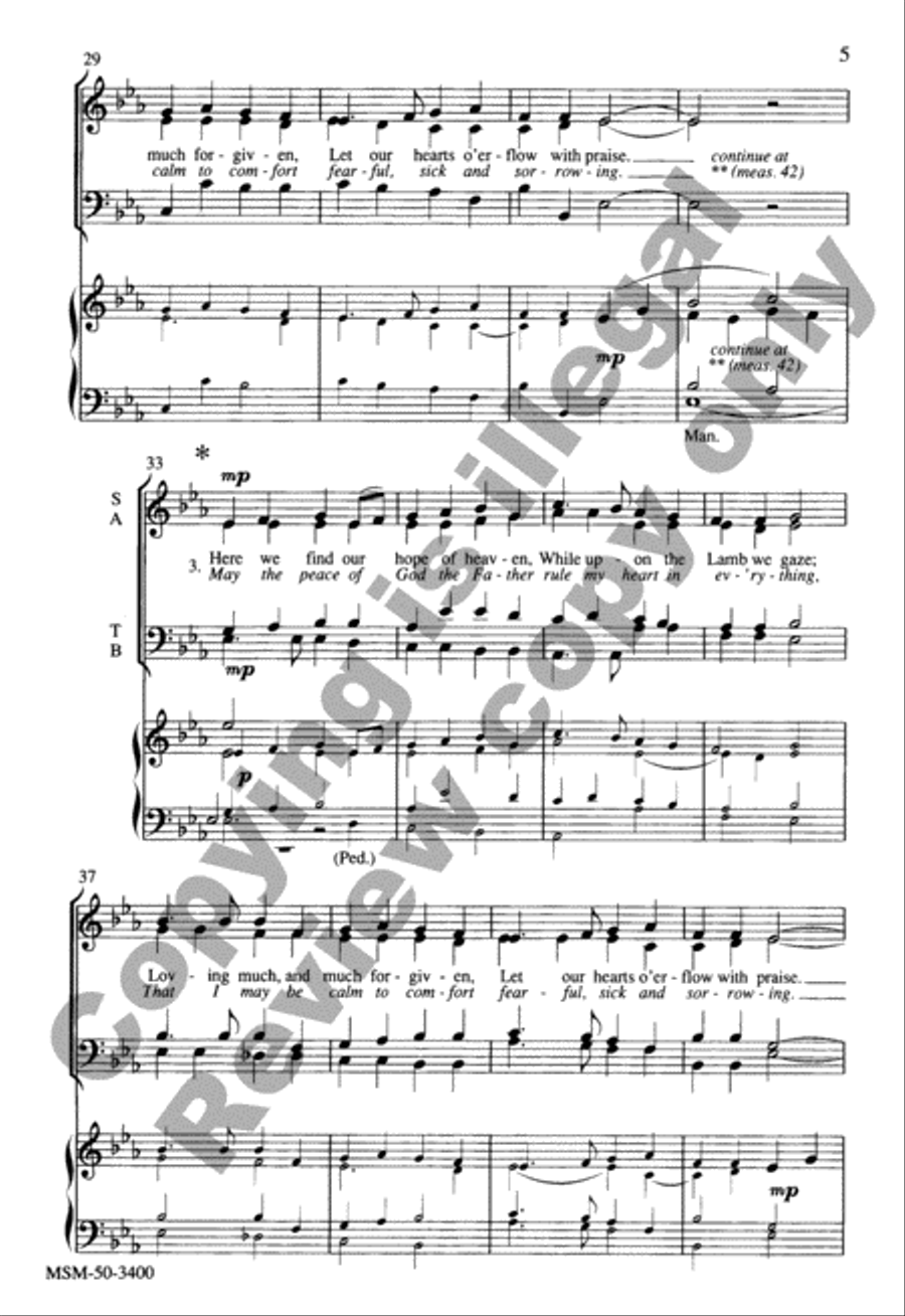 The Mind of Christ (Contemplation of the Cross) 4-Part scores gallery preview page 4