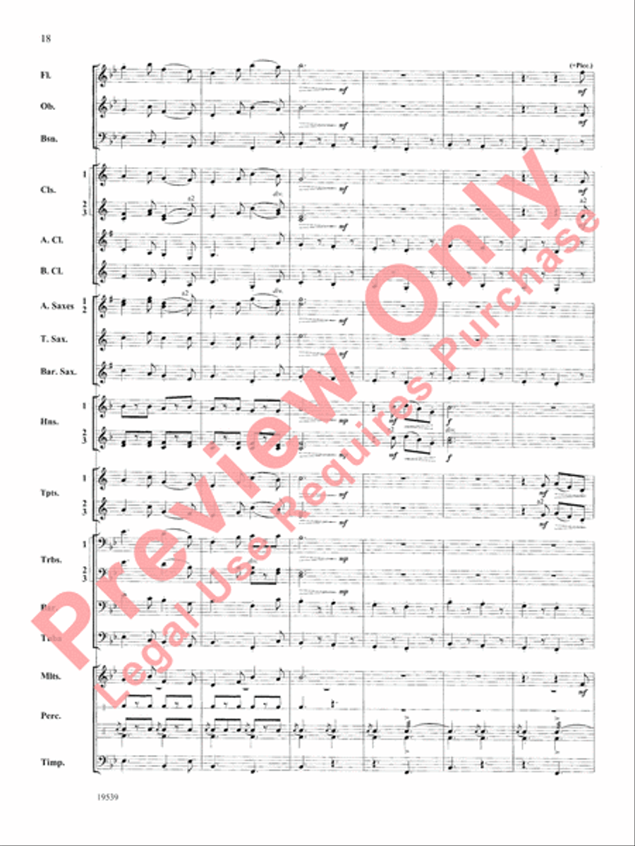 Two Irish Sketches Two Irish Sketches Concert Band scores gallery preview page 19