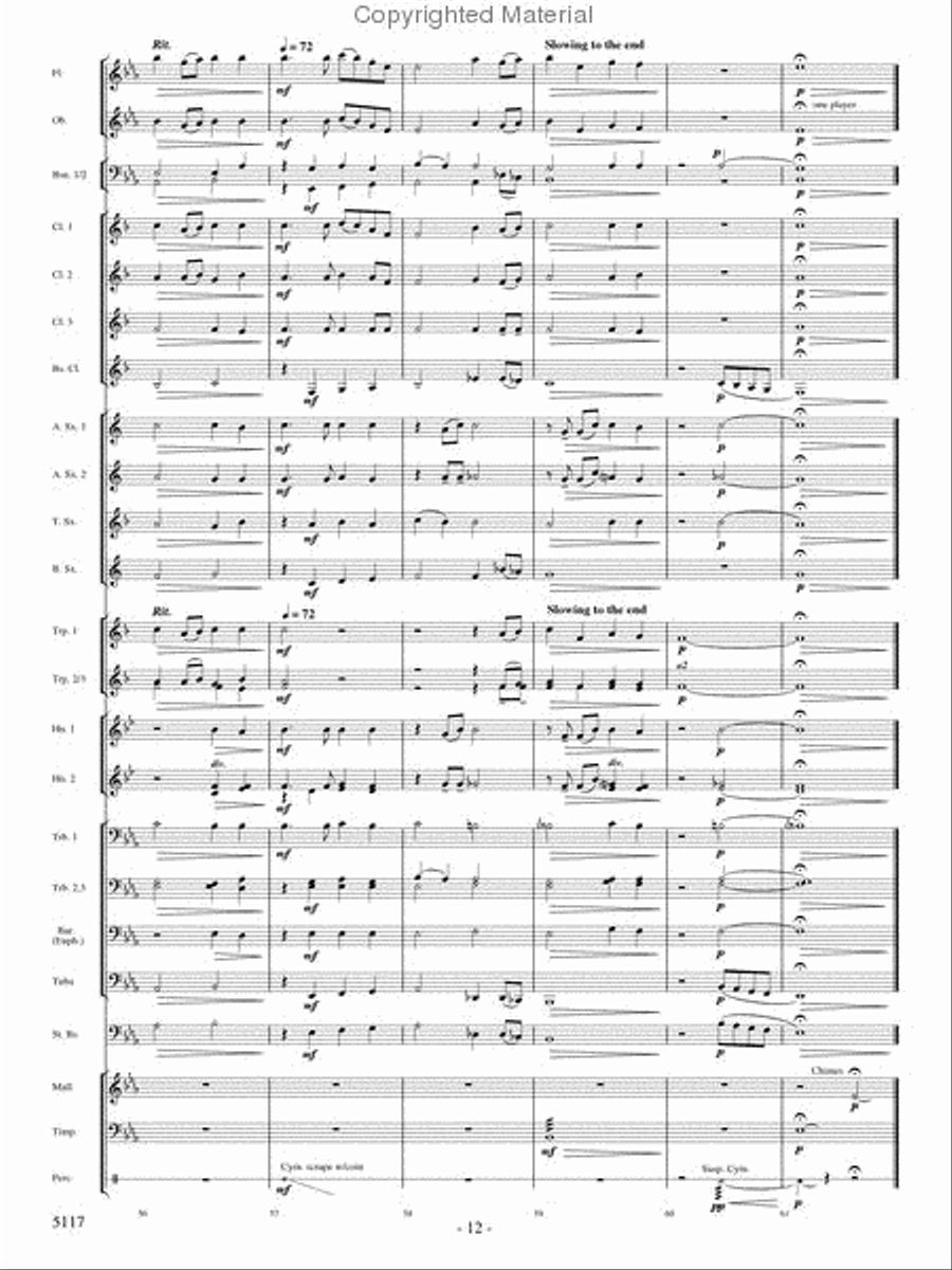 Hymn for a Child Concert Band scores gallery preview page 11