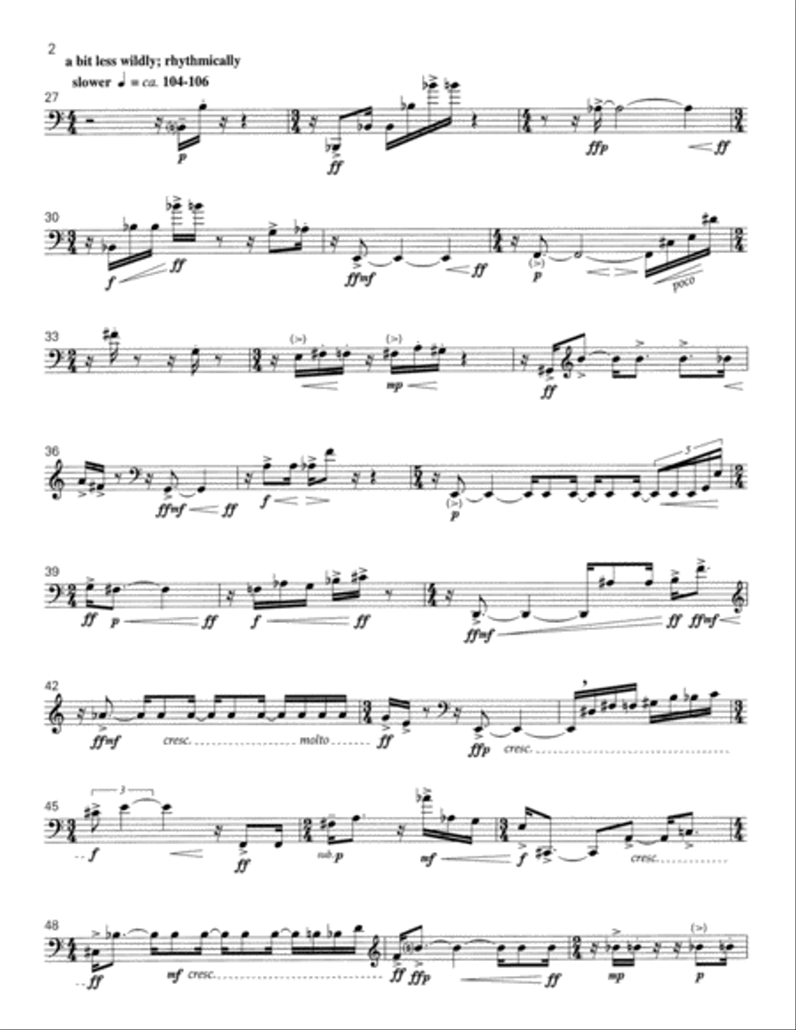 Behavioral Science for trombone solo Trombone Solo scores gallery preview page 4