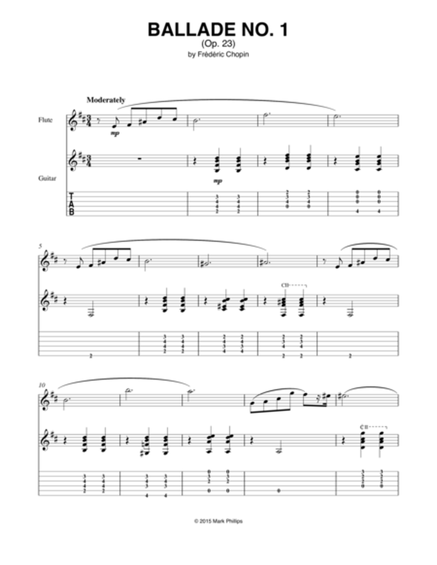 Ballade No. 1 in G Minor (Op. 23) image number null