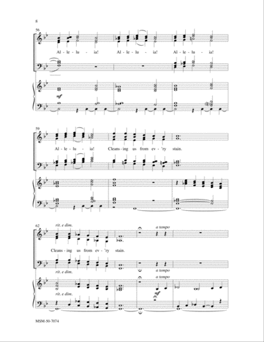 Lord, Enthroned in Heavenly Splendor 4-Part scores gallery preview page 6