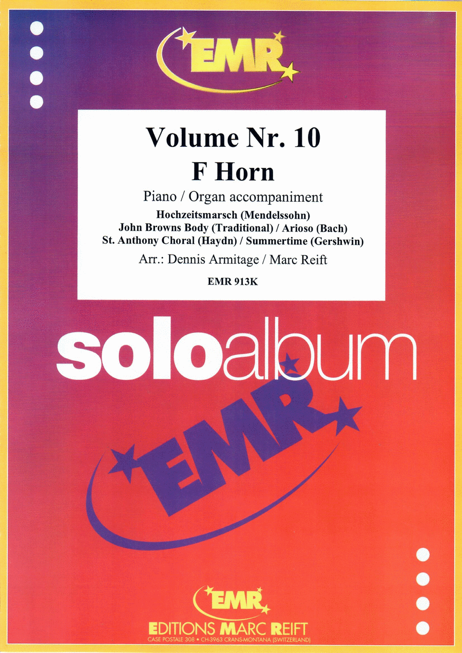Solo Album Volume 10 Horn scores gallery preview page 1