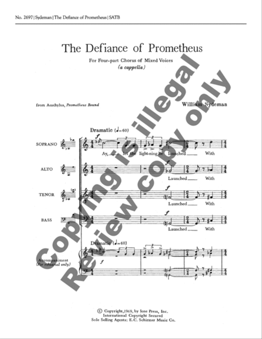 The Defiance of Prometheus 4-Part scores gallery preview page 3