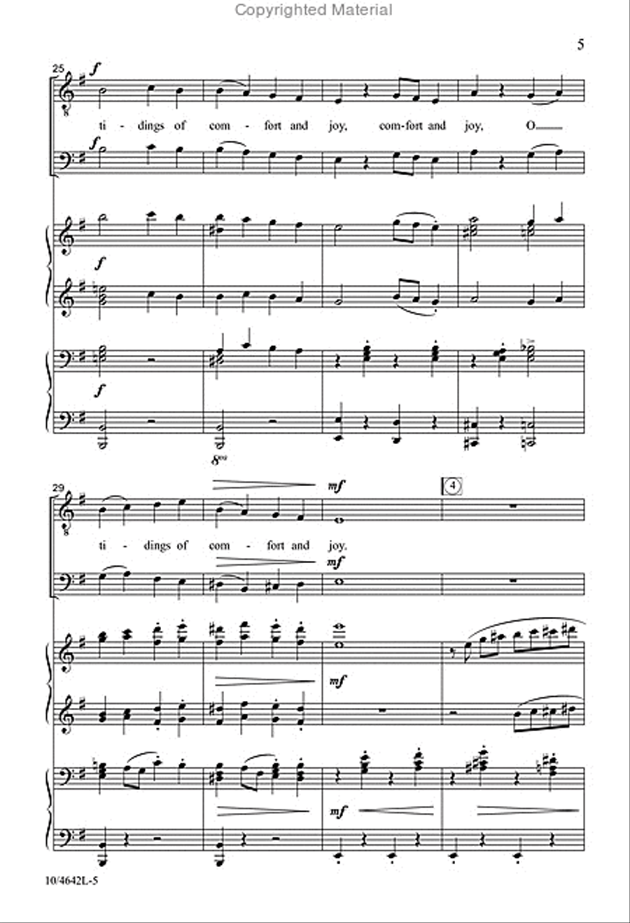 God Rest You Merry, Gentlemen TTBB scores gallery preview page 5