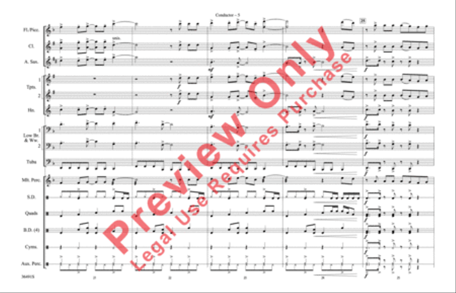 Dynamite Dynamite Marching Band scores gallery preview page 6