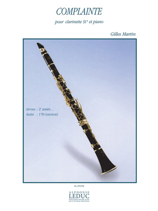 Complainte (clarinet & Piano)