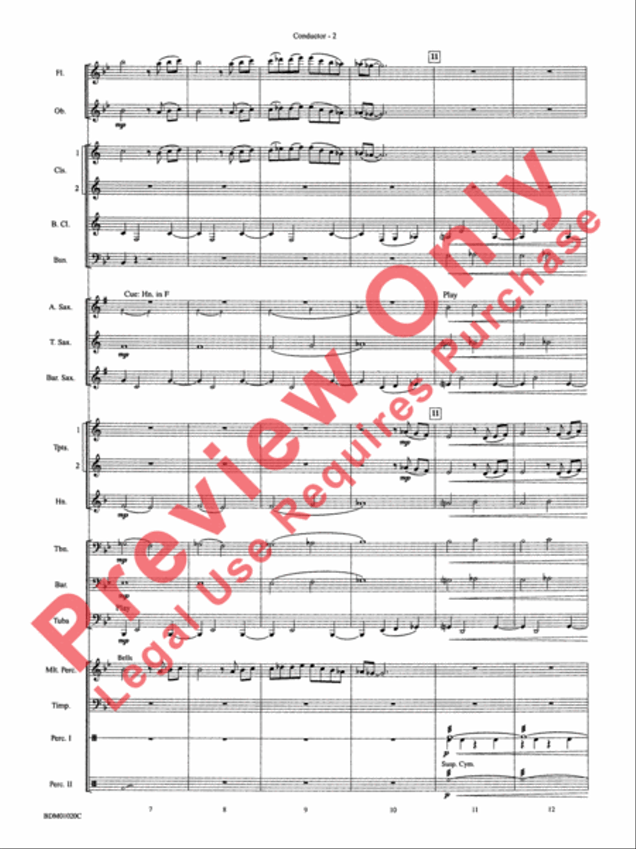 The Curse of Tutankhamun Concert Band scores gallery preview page 5