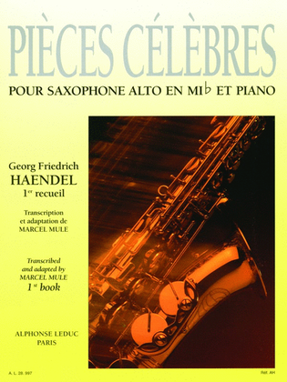 Book cover for Pieces Celebres Vol.1 (saxophone-alto & Piano)