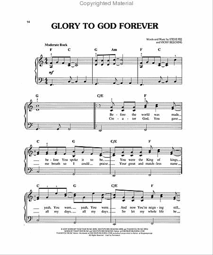 Top Worship Songs Top Worship Songs Easy Piano scores gallery preview page 3