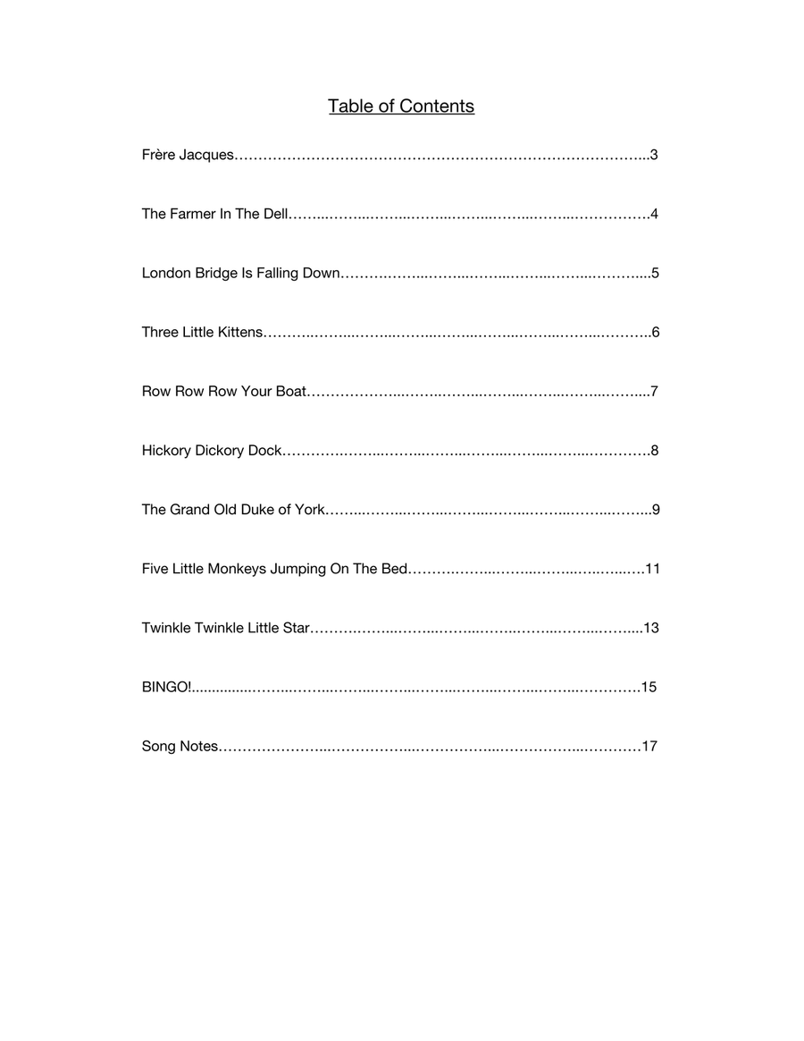 Kid's Songs for Fingerstyle Guitar Vol. 1 Acoustic Guitar scores gallery preview page 2