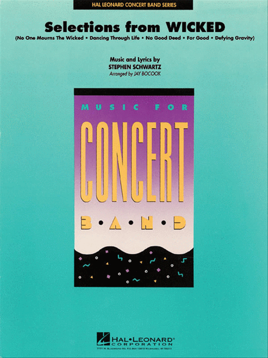 Selections from “Wicked” Concert Band scores gallery preview page 1