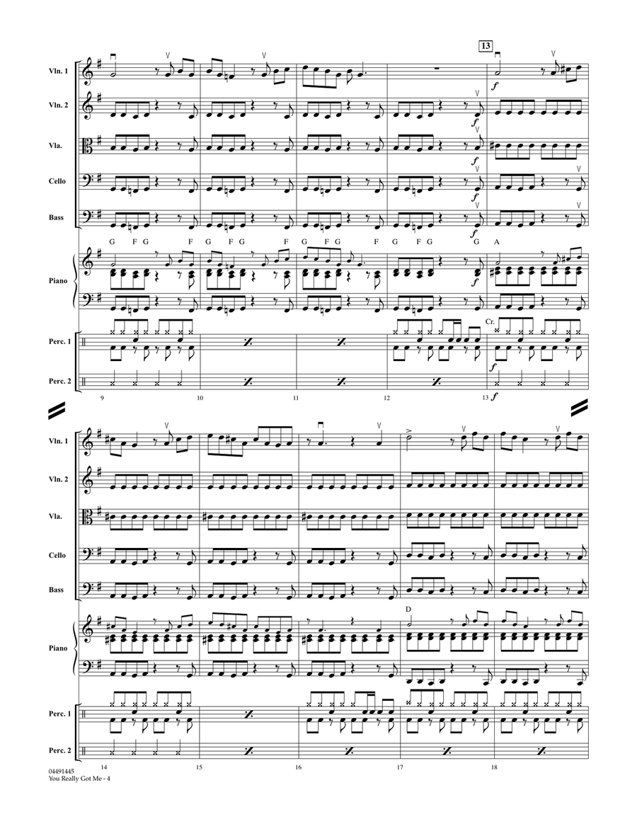 You Really Got Me - Conductor Score (Full Score) String Orchestra scores gallery preview page 3