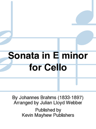 Sonata in E minor for Cello