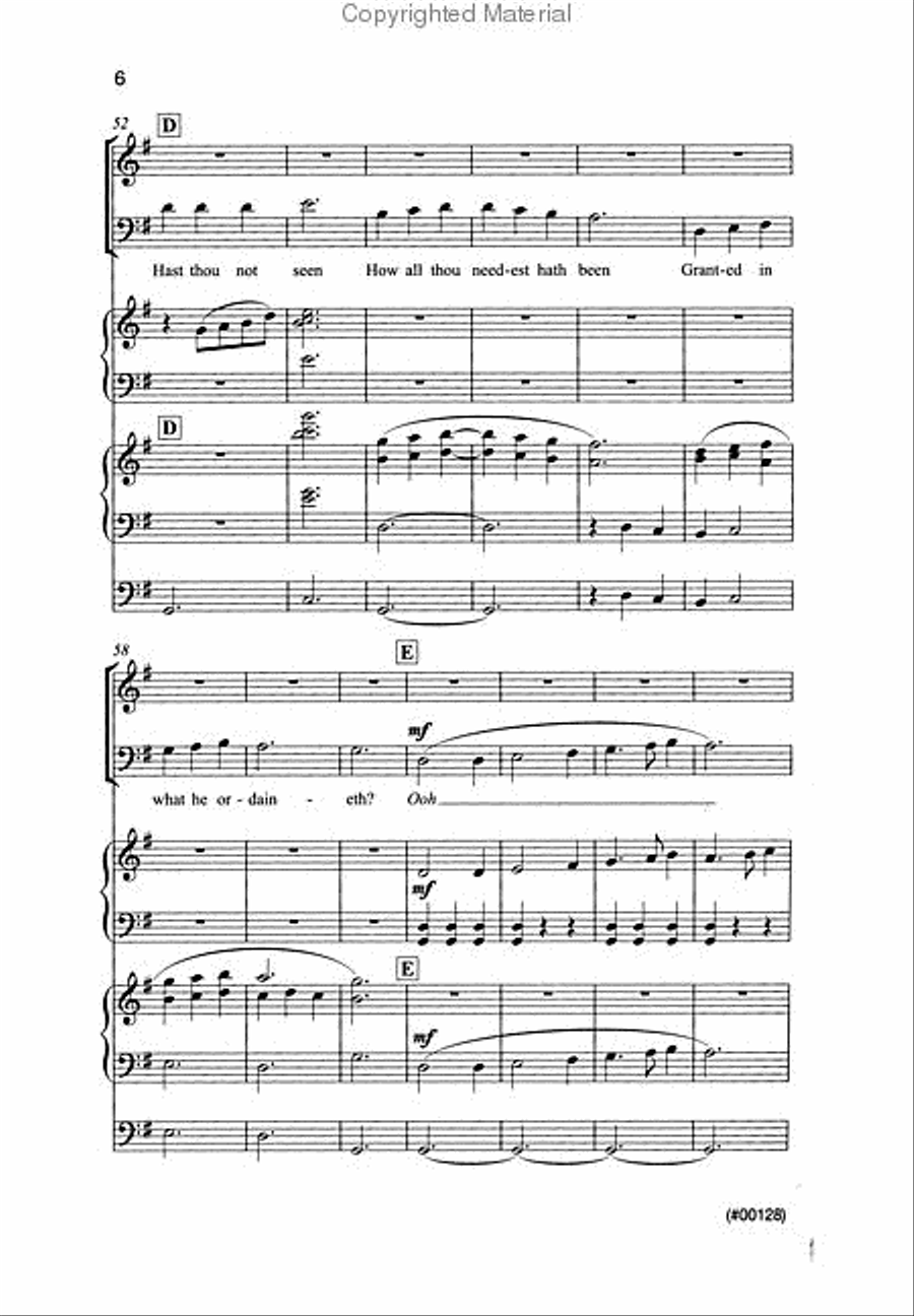 Praise to the Lord, the Almighty - SSAATTBB SSAATTBB scores gallery preview page 3
