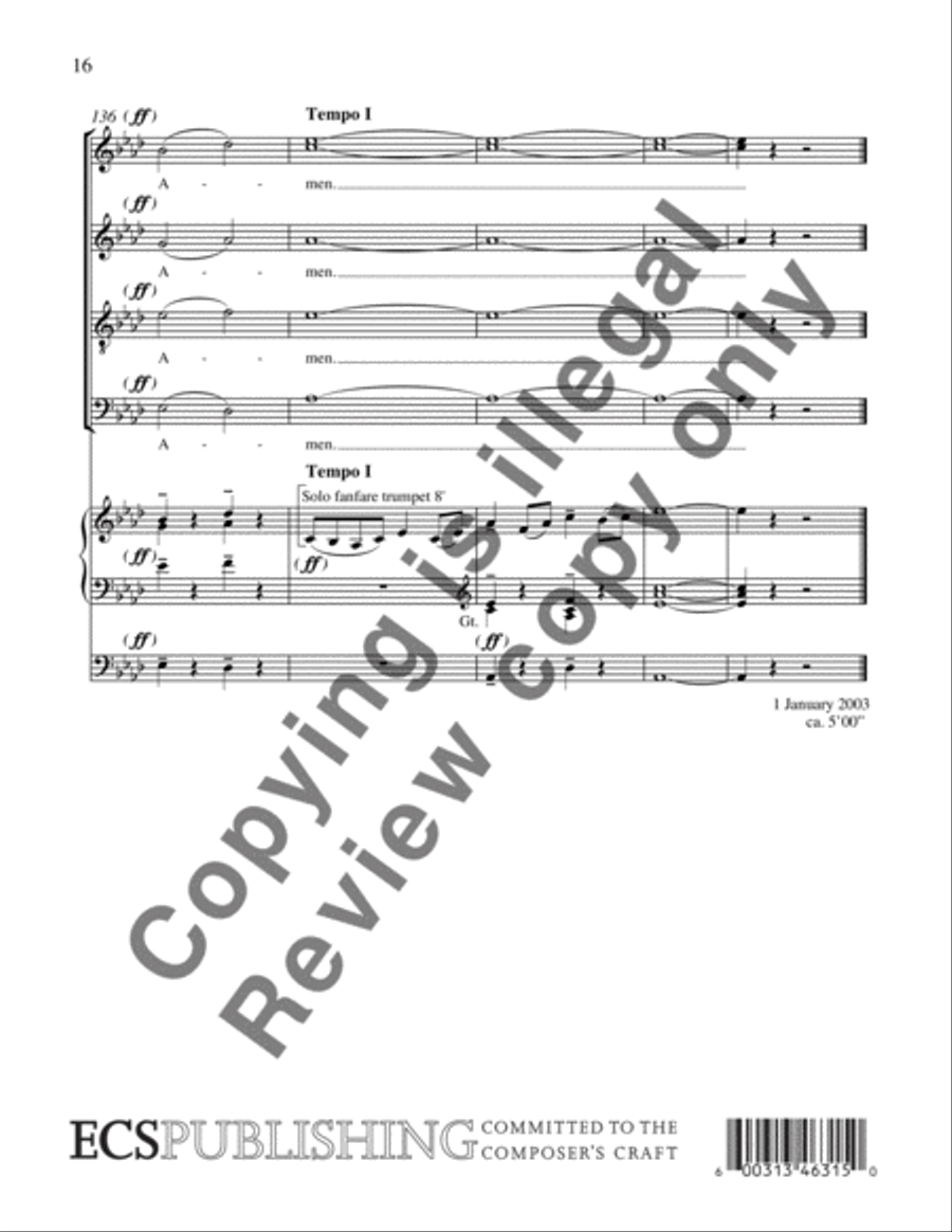 Praises of Jerusalem Praises of Jerusalem 4-Part scores gallery preview page 8