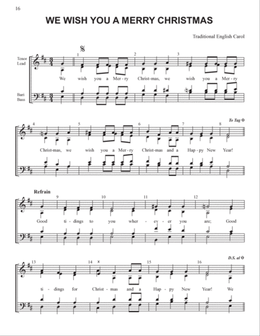 Yuletide Favorites (Volume I) 4-Part scores gallery preview page 16
