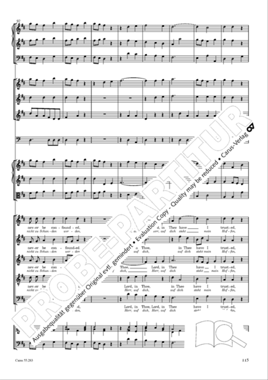 Te Deum for the Victory of Dettingen SSATB scores gallery preview page 132