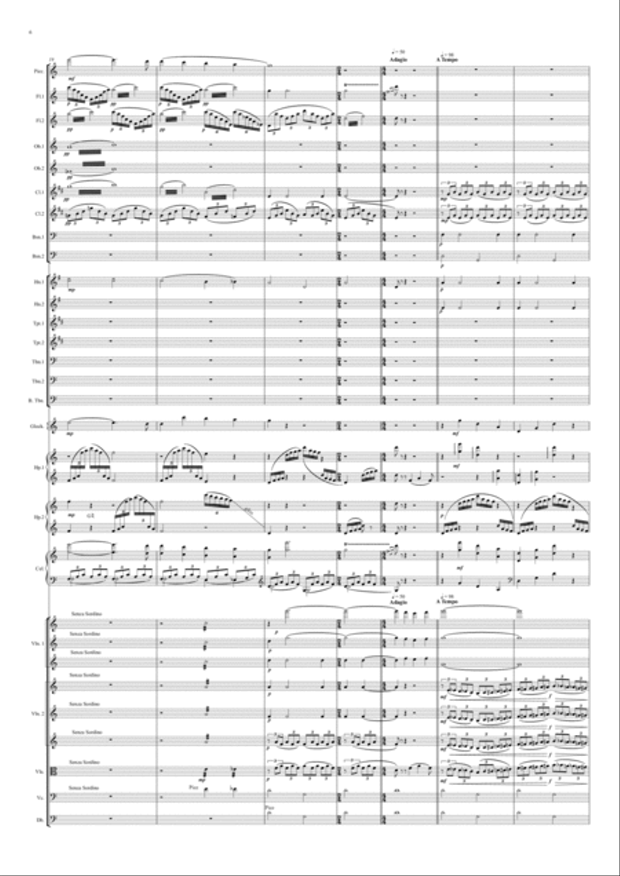 Ballade For An Entablature Full Orchestra scores gallery preview page 6