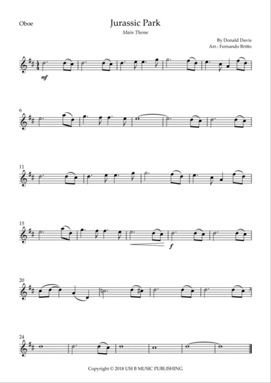 Jurassic Park Iii Woodwind Duet scores gallery preview page 2