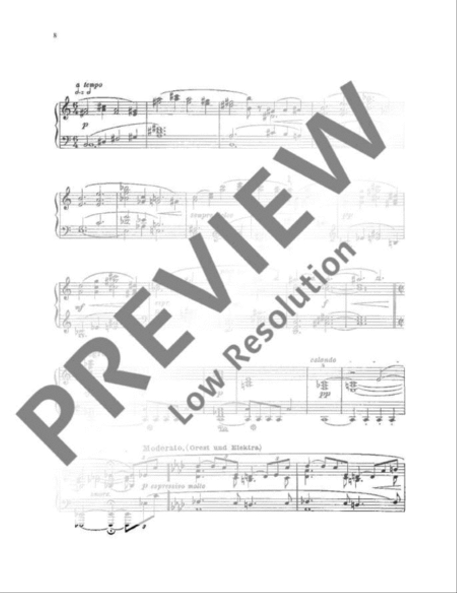 Elektra Piano Solo scores gallery preview page 9