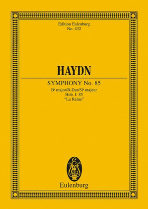 Book cover for Symphony No. 85 in B-flat Major