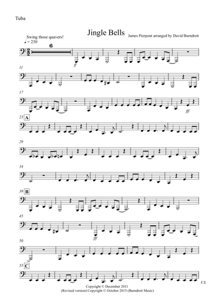 Jingle Bells (Jazzy Style!) for Tuba and Piano image number null