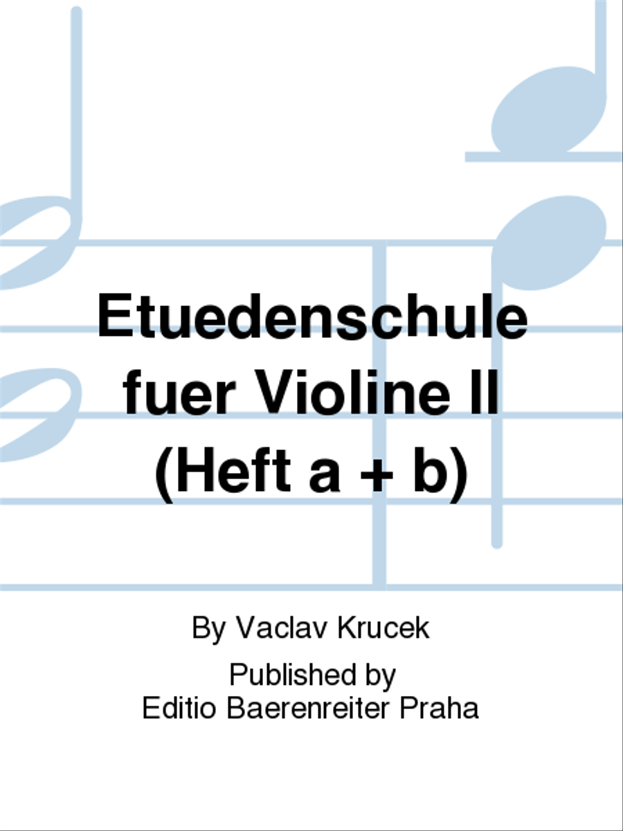 Etüdenschule für Violine II (Heft a + b) Violin scores gallery preview page 1