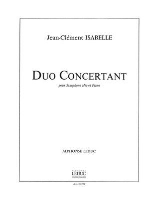 Duo Concertant (saxophone-alto & Piano)