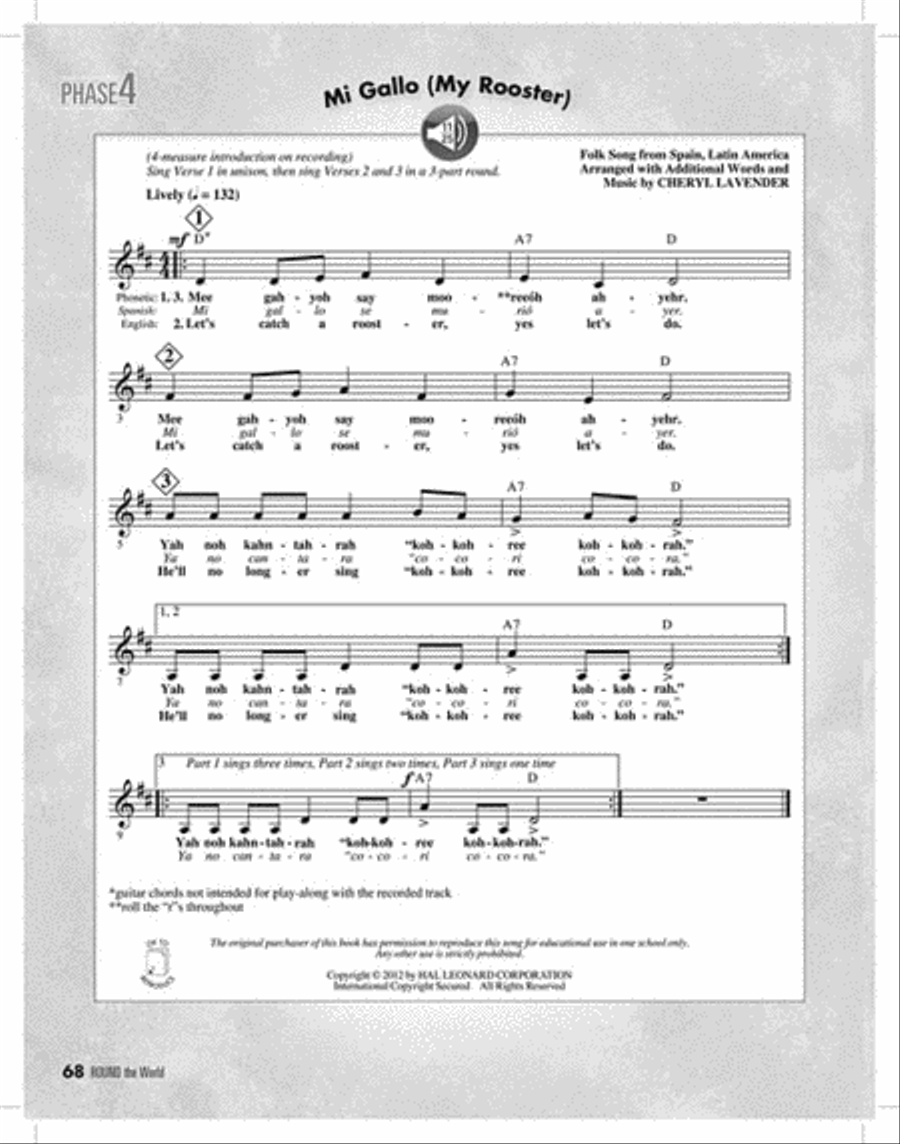 ROUND the World ROUND the World Choir scores gallery preview page 4