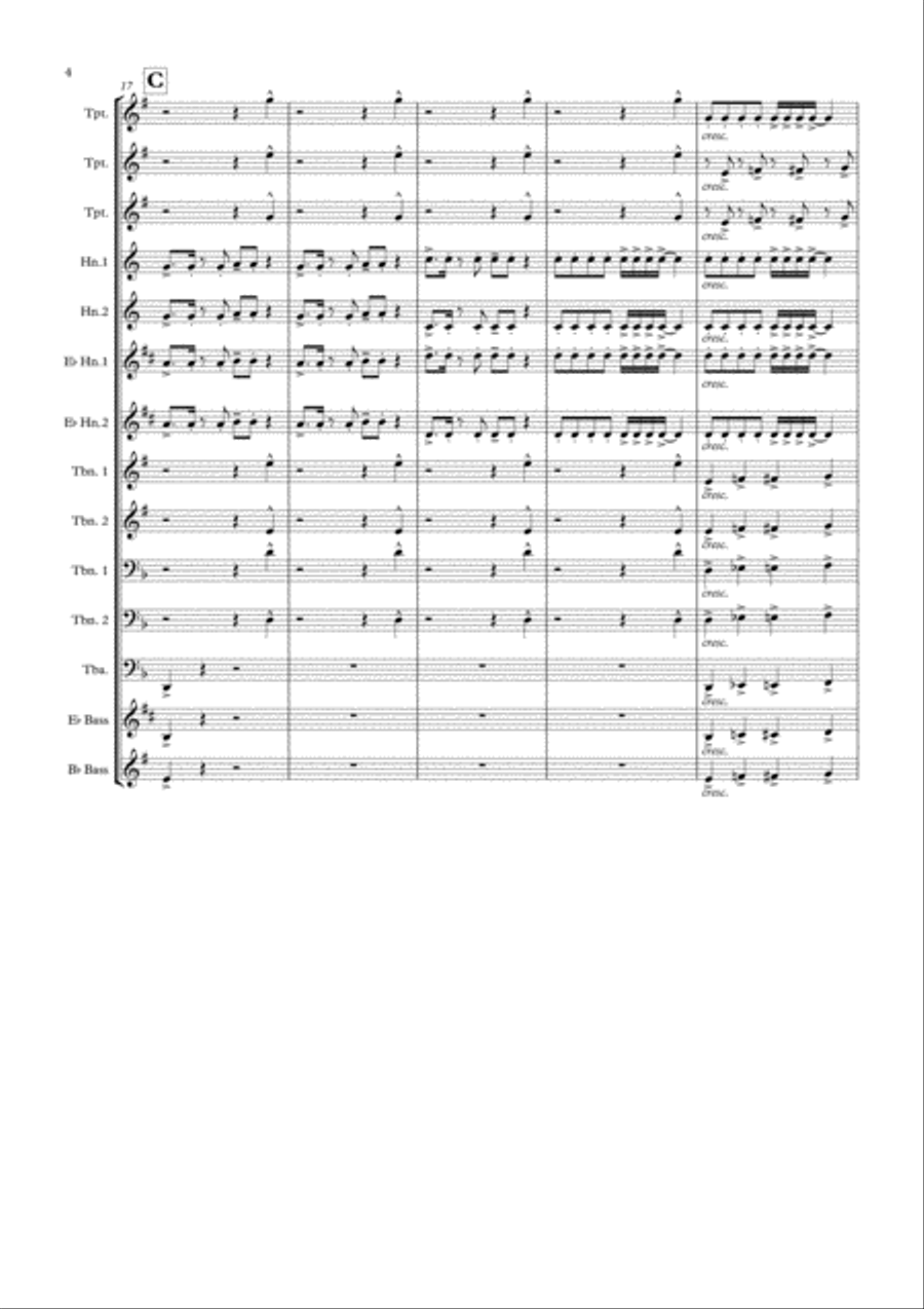 Uptown Funk Small Ensemble scores gallery preview page 4