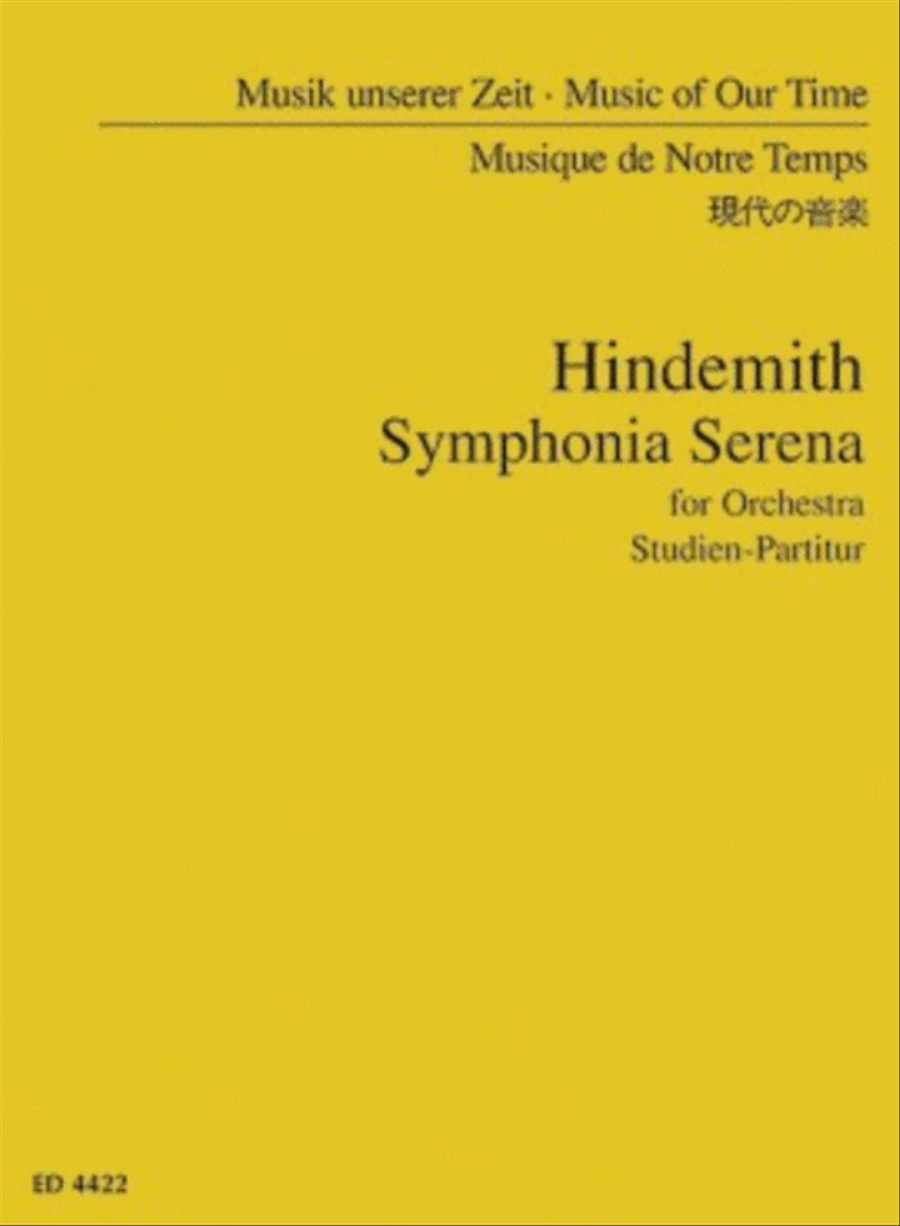 Symphonia Serena (1946) Symphonia Serena (1946) Orchestra scores gallery preview page 1