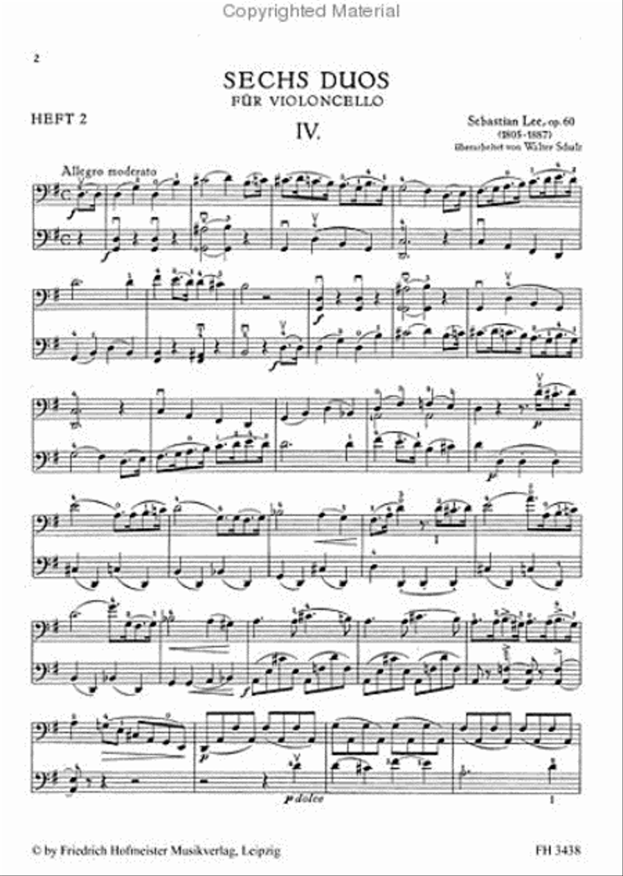 6 Duos, op. 60, Heft 2 6 Duos, op. 60, Heft 2 String Orchestra scores gallery preview page 2