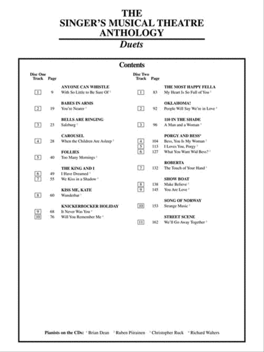 Singer's Musical Theatre Anthology – Volume 1 Voice scores gallery preview page 4